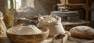 Stone-milled flour